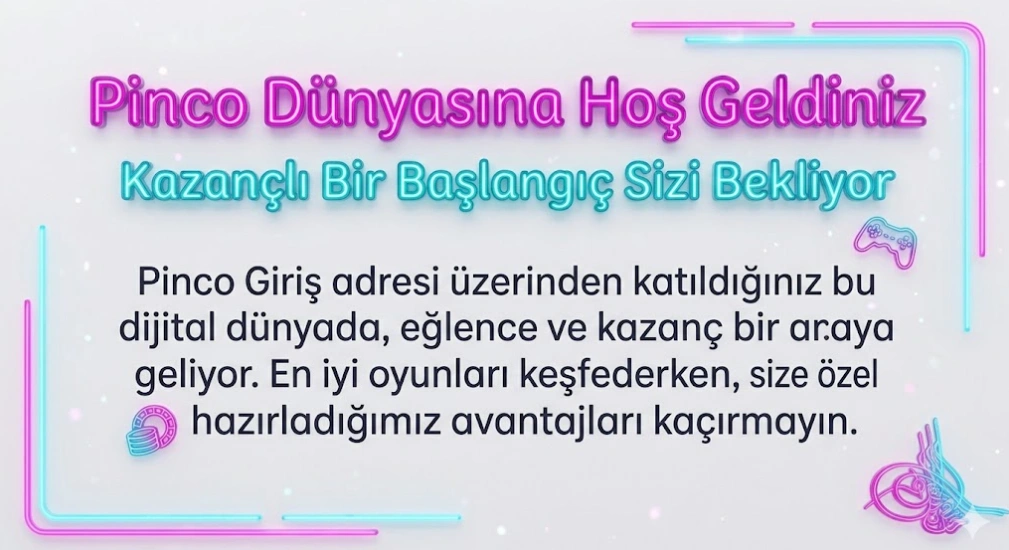 Pinco mobil uygulama ile kesintisiz casino ve slot oyunları deneyimi